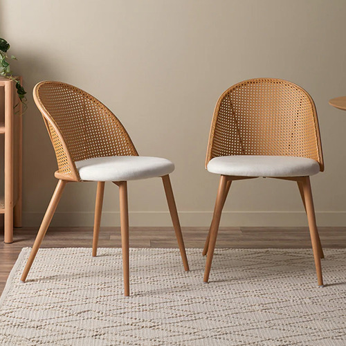 Dana Rattan Dining Chairs