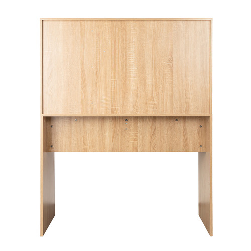 White Tamara 2 Drawer Desk with Hutch