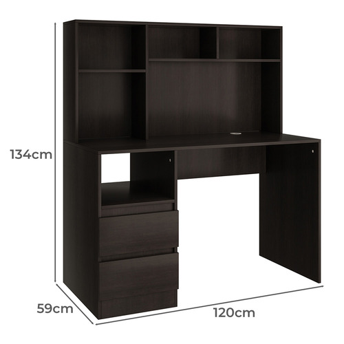 Tamara 2 Drawer Desk with Hutch