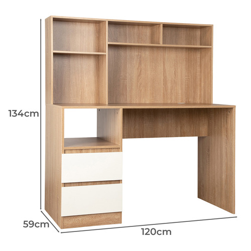 Tamara 2 Drawer Desk with Hutch