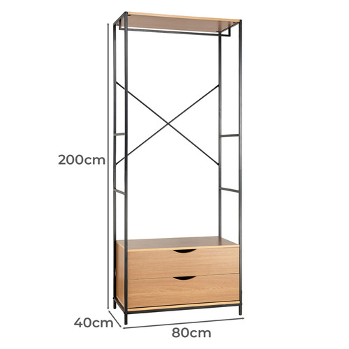 Madina 2 Drawer Clothes Rack