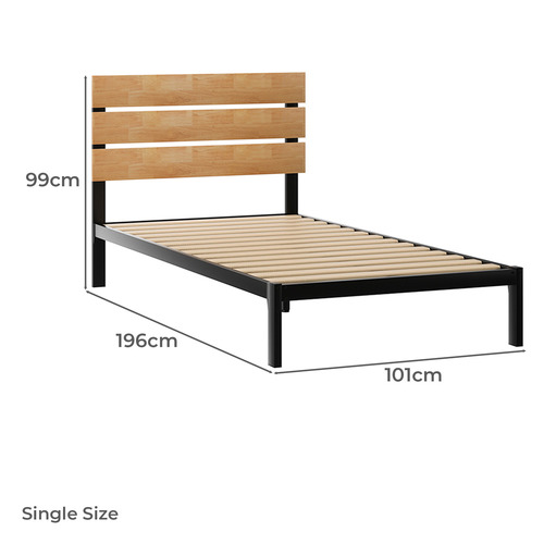Jaro Rubberwood Bed Frame