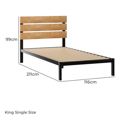 Jaro Rubberwood Bed Frame