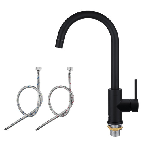 Stockton Gooseneck Swivel Kitchen Sink Mixer