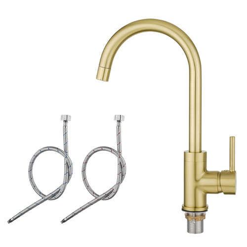 Stockton Gooseneck Swivel Kitchen Sink Mixer