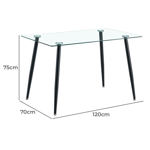 Brixton Glass Dining Table