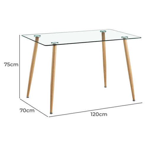 Brixton Glass Dining Table