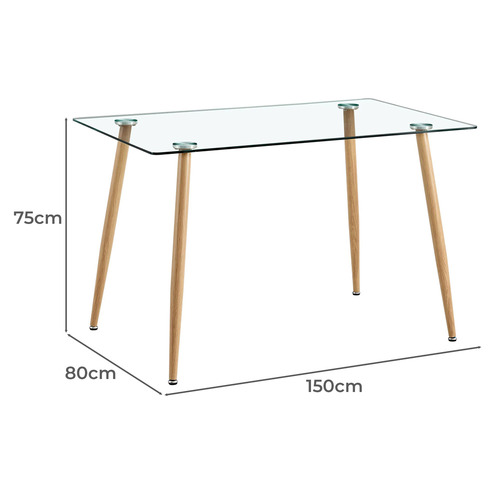 Brixton Glass Dining Table