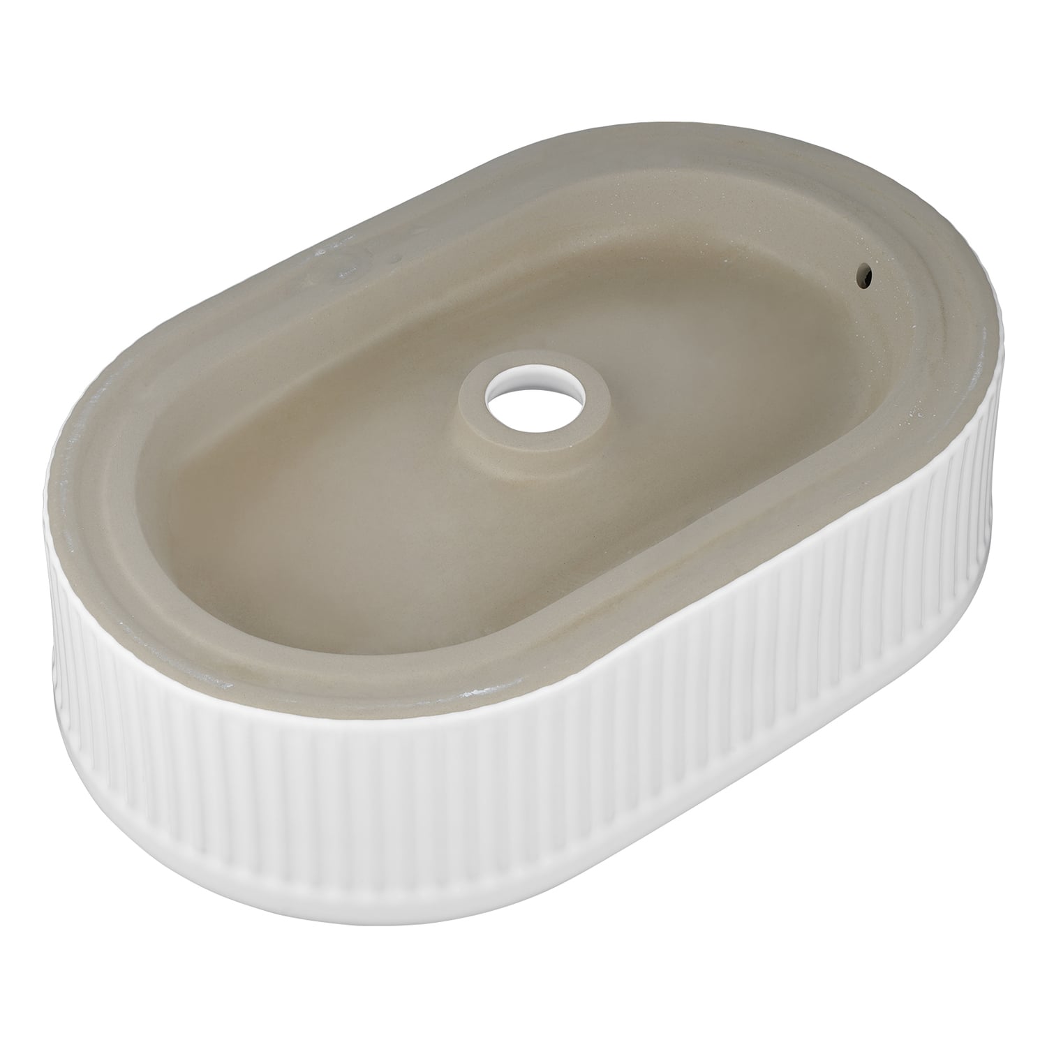 Hazel 490mm Pill Ceramic Above Counter Basin