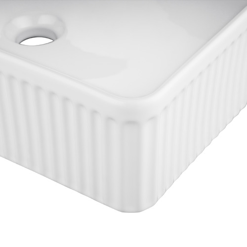 Fletcher 500mm Rectangular Ceramic Above Counter Basin