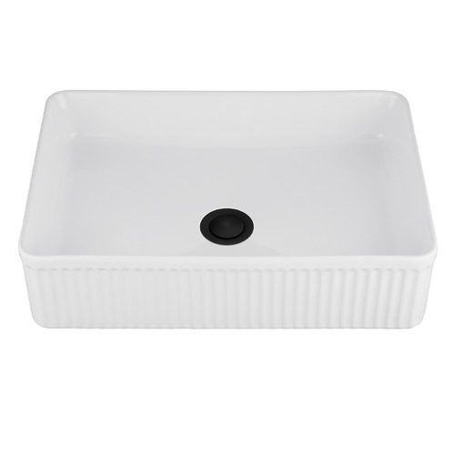 Fletcher 500mm Rectangular Ceramic Above Counter Basin