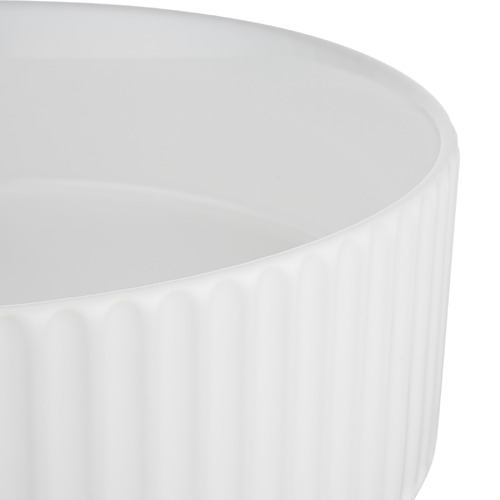 Darcie 360mm Round Ceramic Above Counter Basin with Pop-up Waste