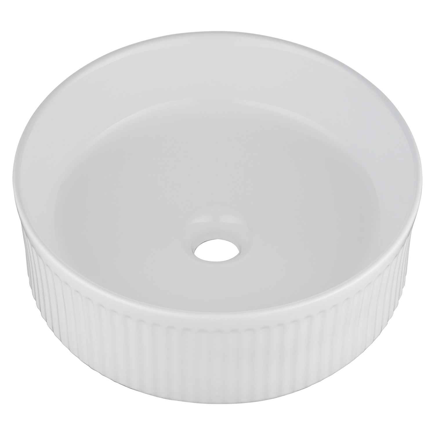 Anika 370mm Round Ceramic Above Counter Basin