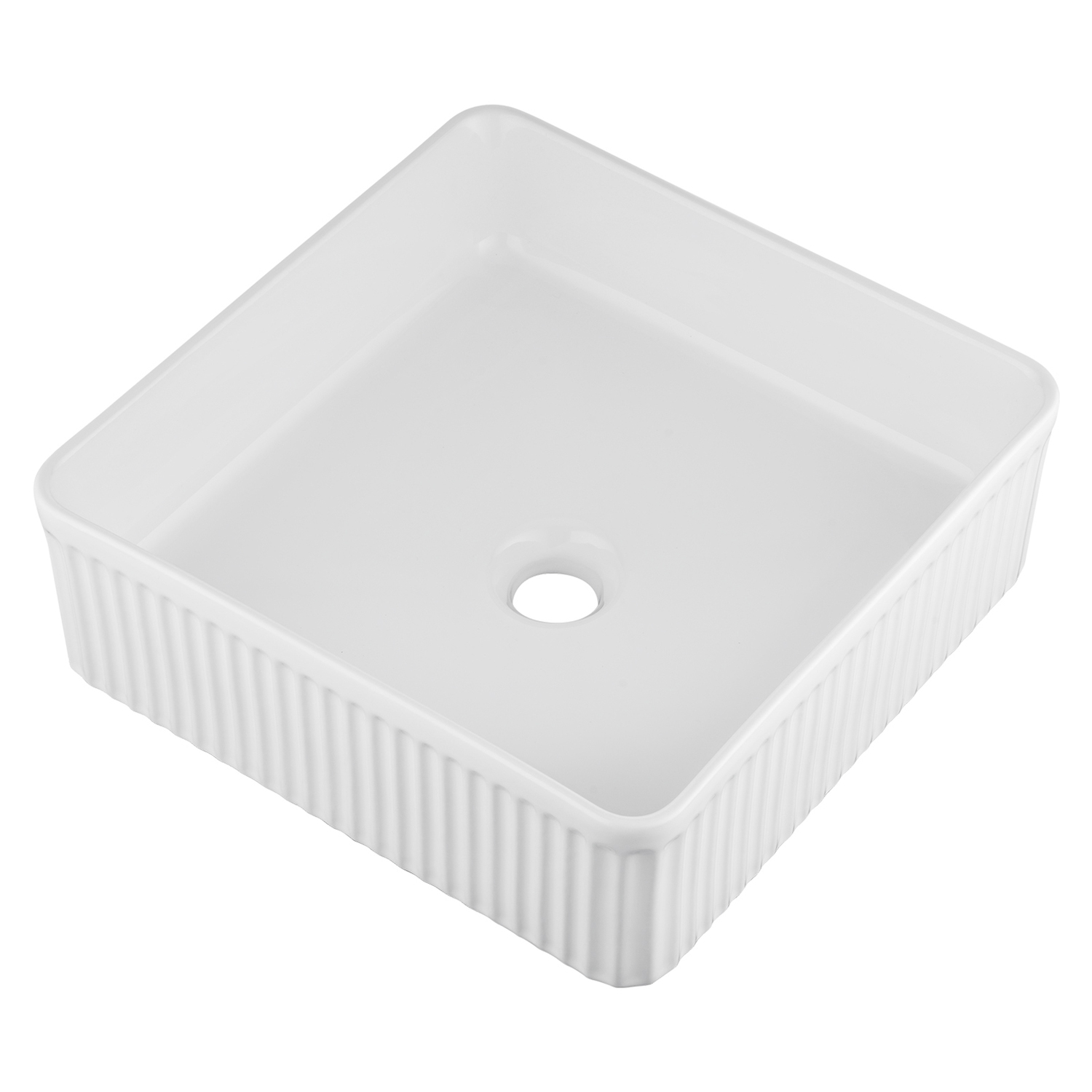 Sienna 375mm Square Ceramic Above Counter Basin