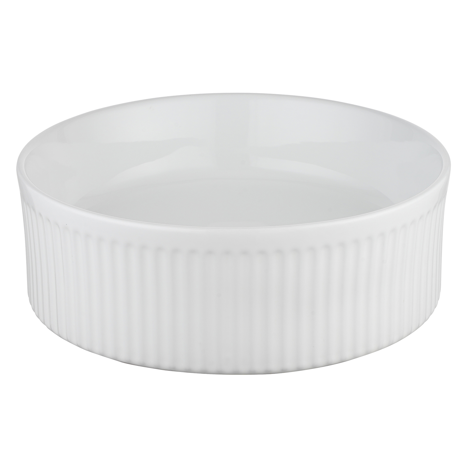 Anika 370mm Round Ceramic Above Counter Basin with Pop-up Waste