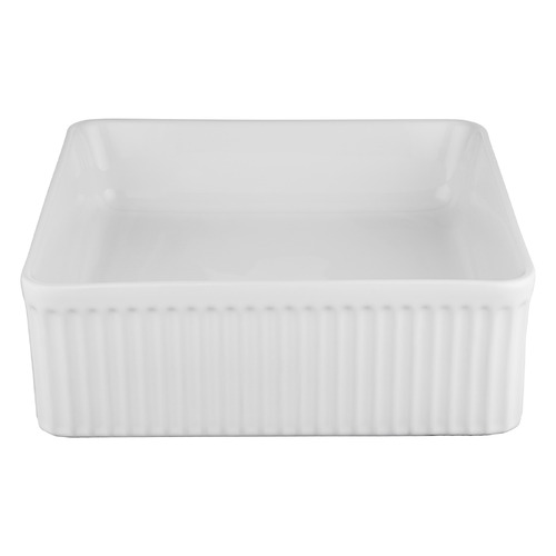 Sienna 375mm Square Ceramic Above Counter Basin with Pop-up Waste