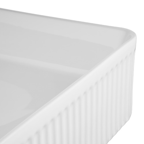 Sienna 375mm Square Ceramic Above Counter Basin with Pop-up Waste