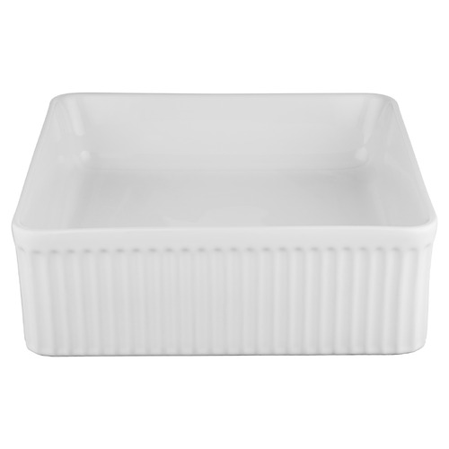 Sienna 375mm Square Ceramic Above Counter Basin with Pop-up Waste