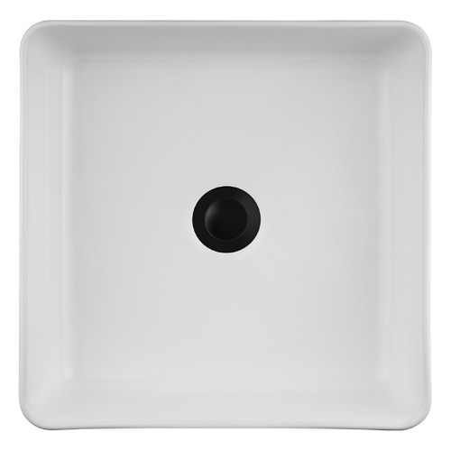 Sienna 375mm Square Ceramic Above Counter Basin with Pop-up Waste