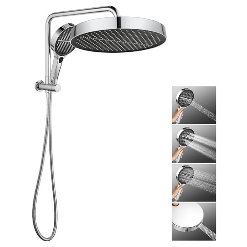 Tully 325mm Gooseneck Short Twin Shower