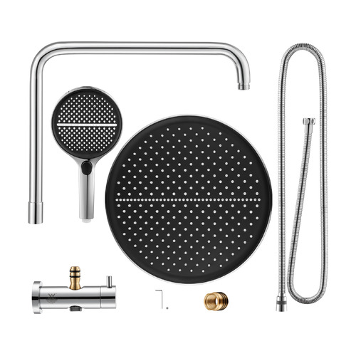 Tully 325mm Gooseneck Short Twin Shower