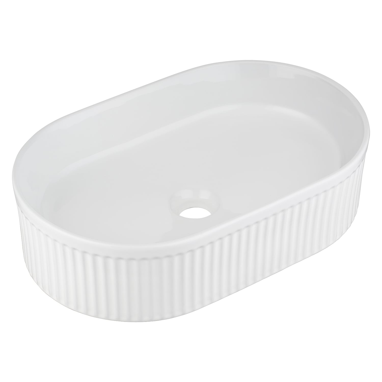 Hazel 490mm Pill Ceramic Above Counter Basin