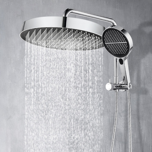 Tully 325mm Gooseneck Short Twin Shower