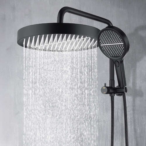 Tully 325mm Gooseneck Short Twin Shower