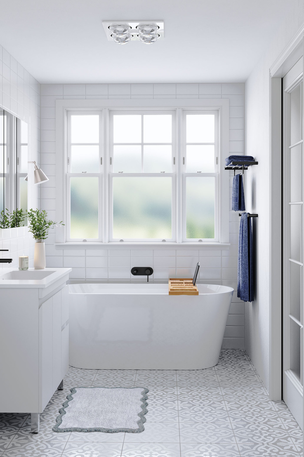 Solander-210mm-Straight-Bath-basin-Wall-Mixer-Set