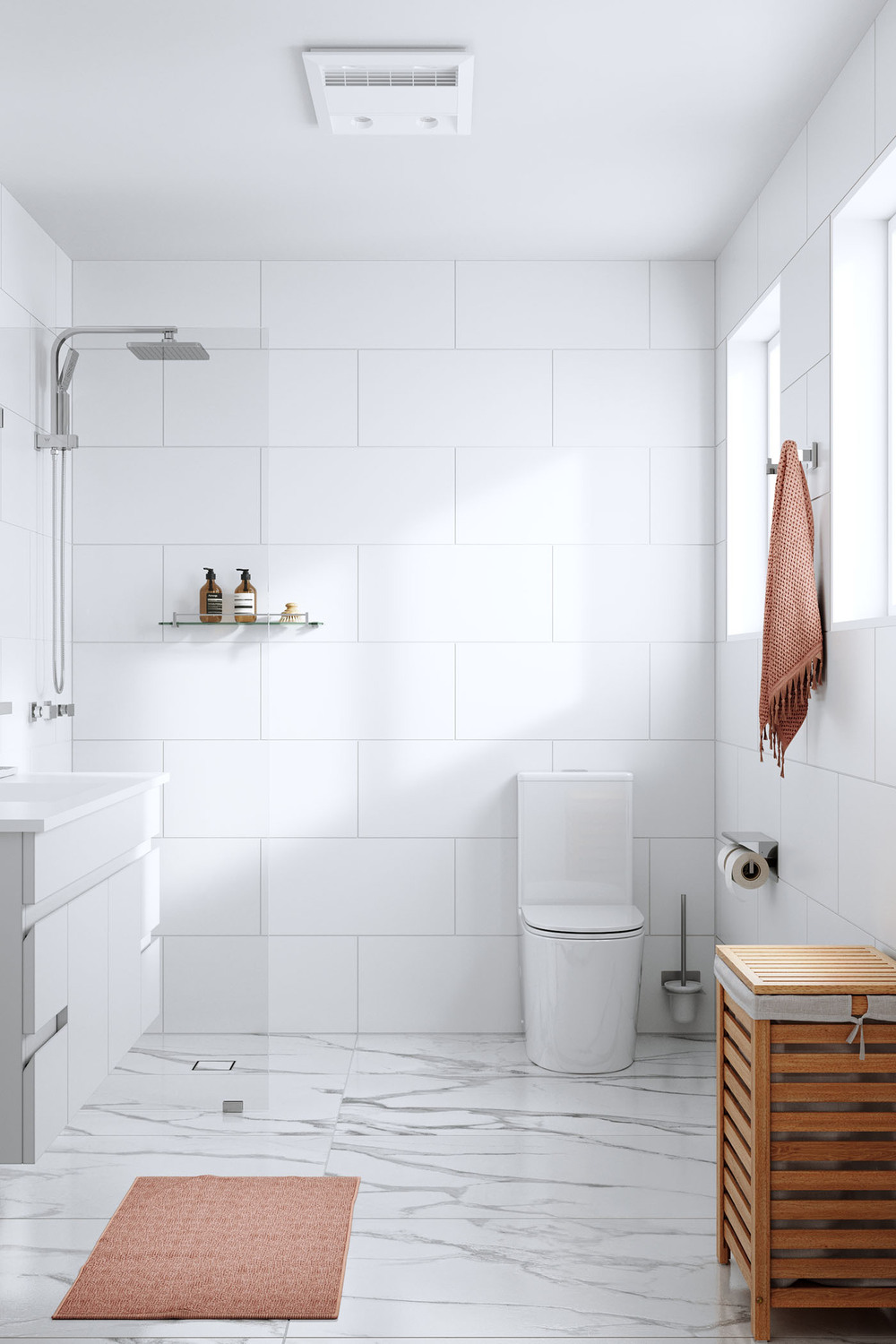 Ottimo-Square-Short-Twin-Shower