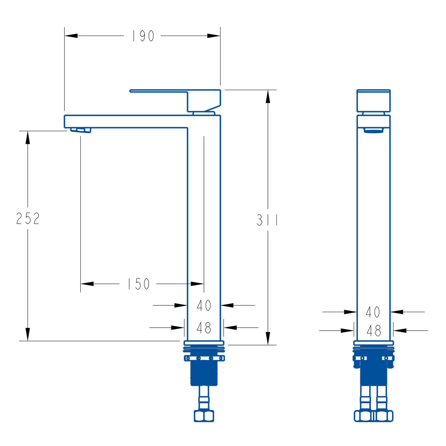 Christensen Tall Basin Mixer