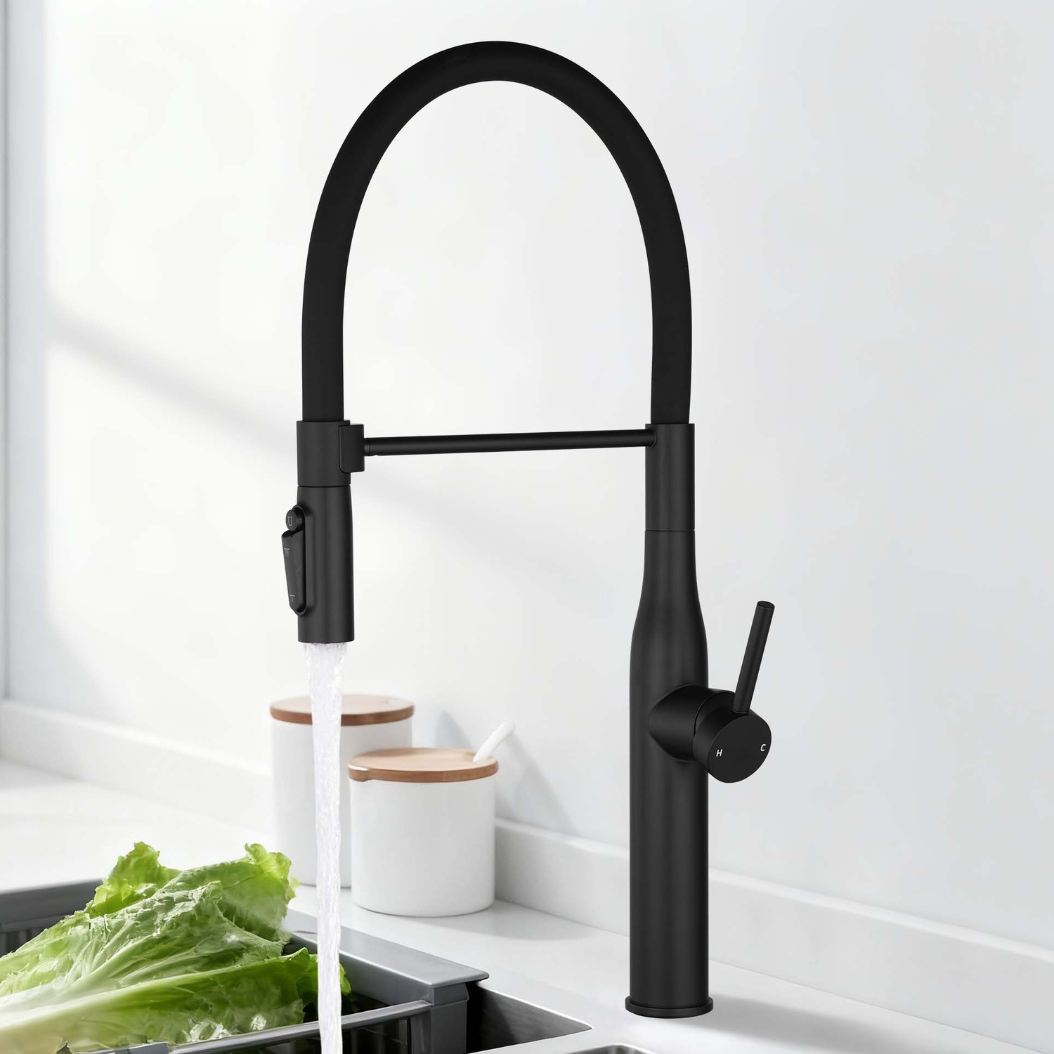 Quintessa 3-Function Pull-Out Kitchen Sink Mixer