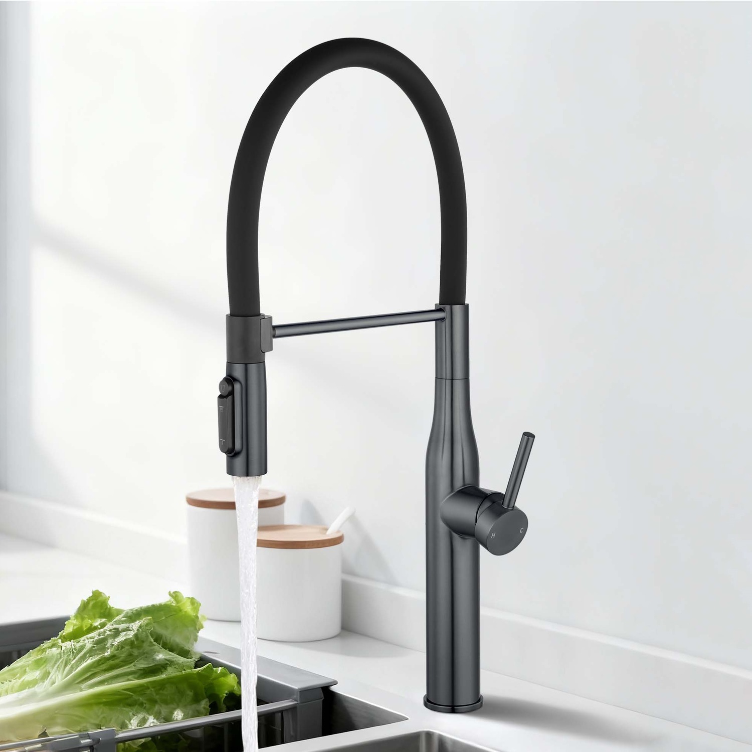 Quintessa 3-Function Pull-Out Kitchen Sink Mixer