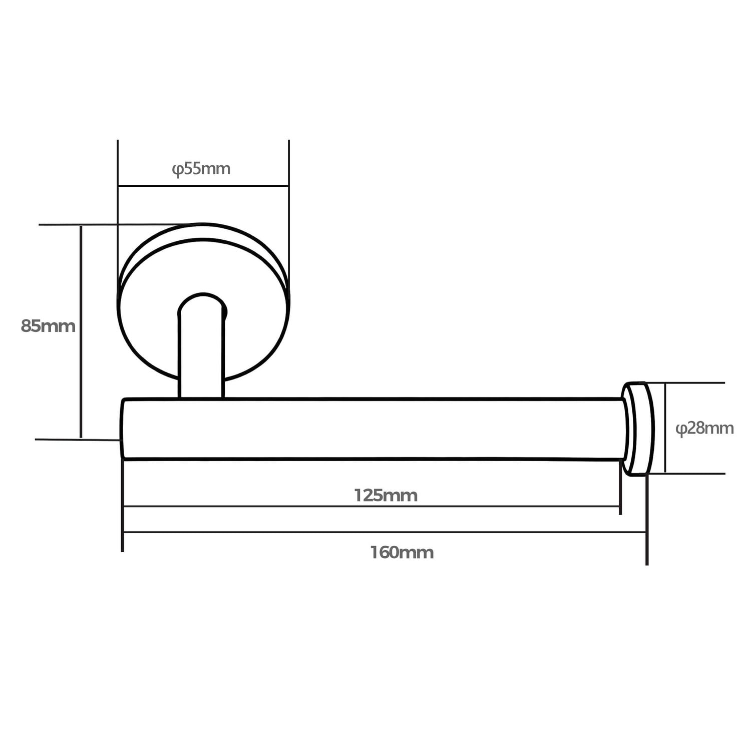 Calexico Stainless Steel Toilet Roll Holder