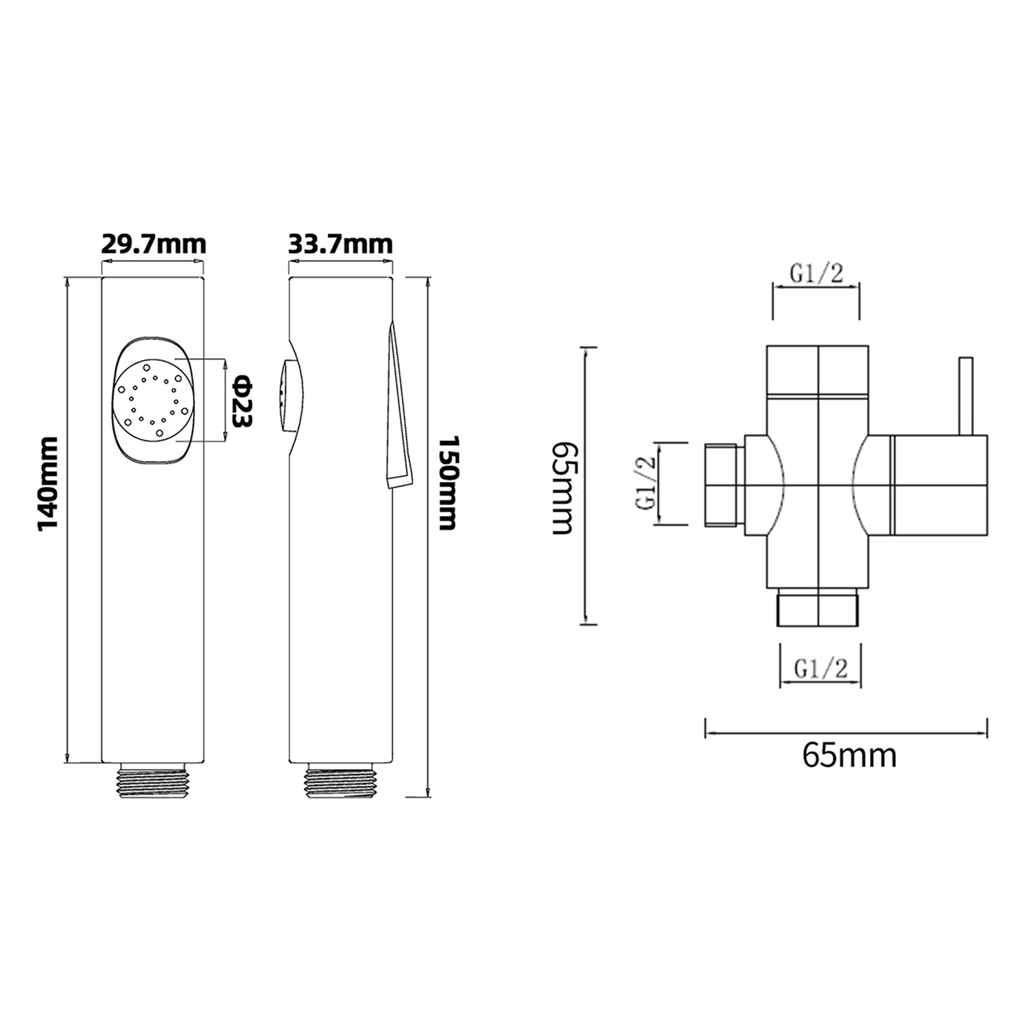Shelton Bidet Spray with Diverter