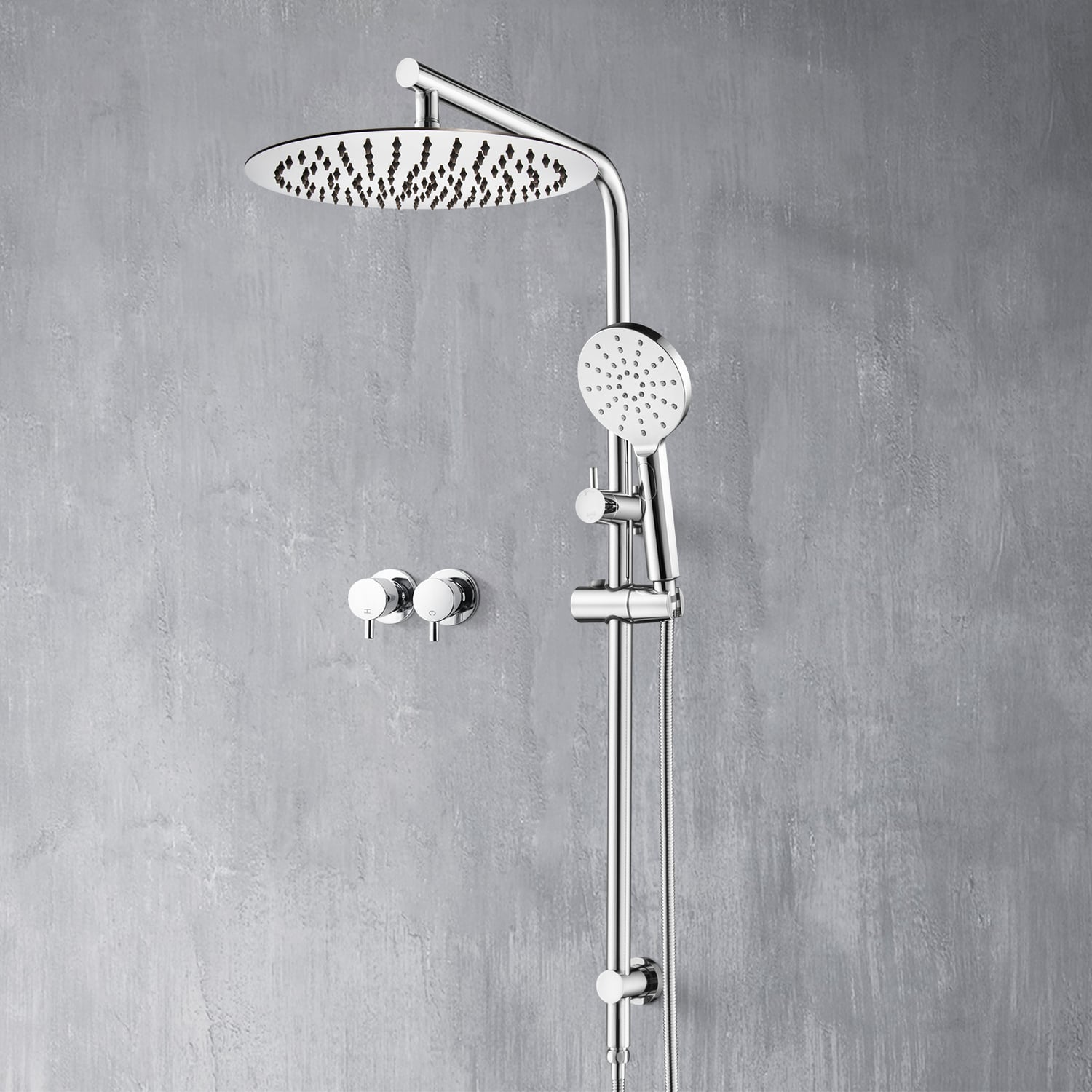 Fletcher Twin Shower Tap Set