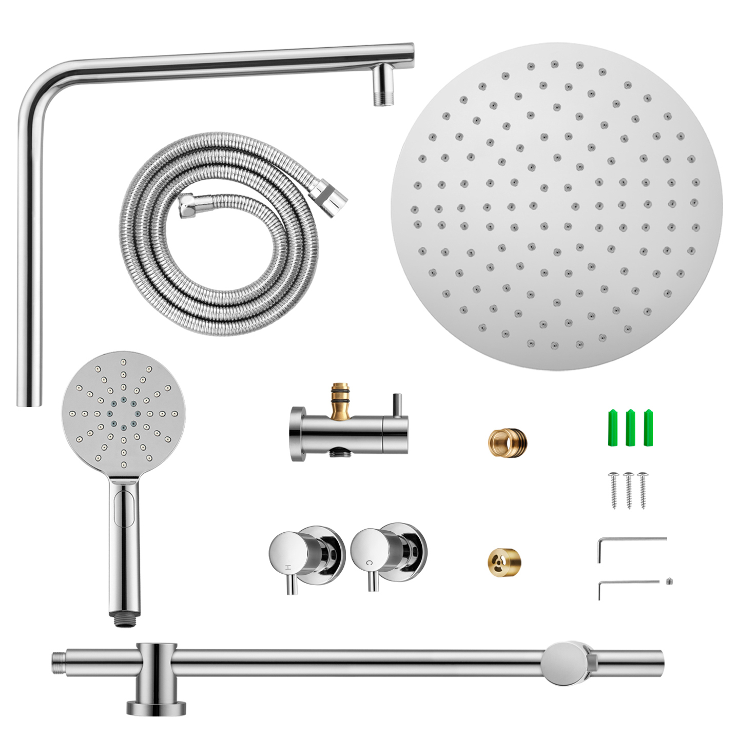 Fletcher Twin Shower Tap Set