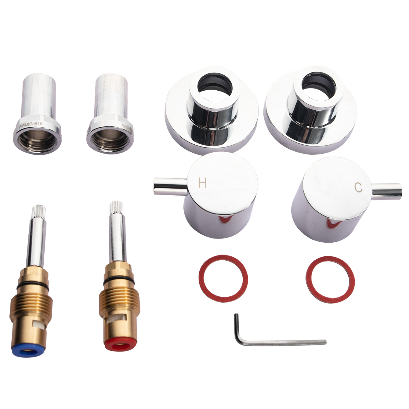 Mikolaj Twin Shower Tap Set