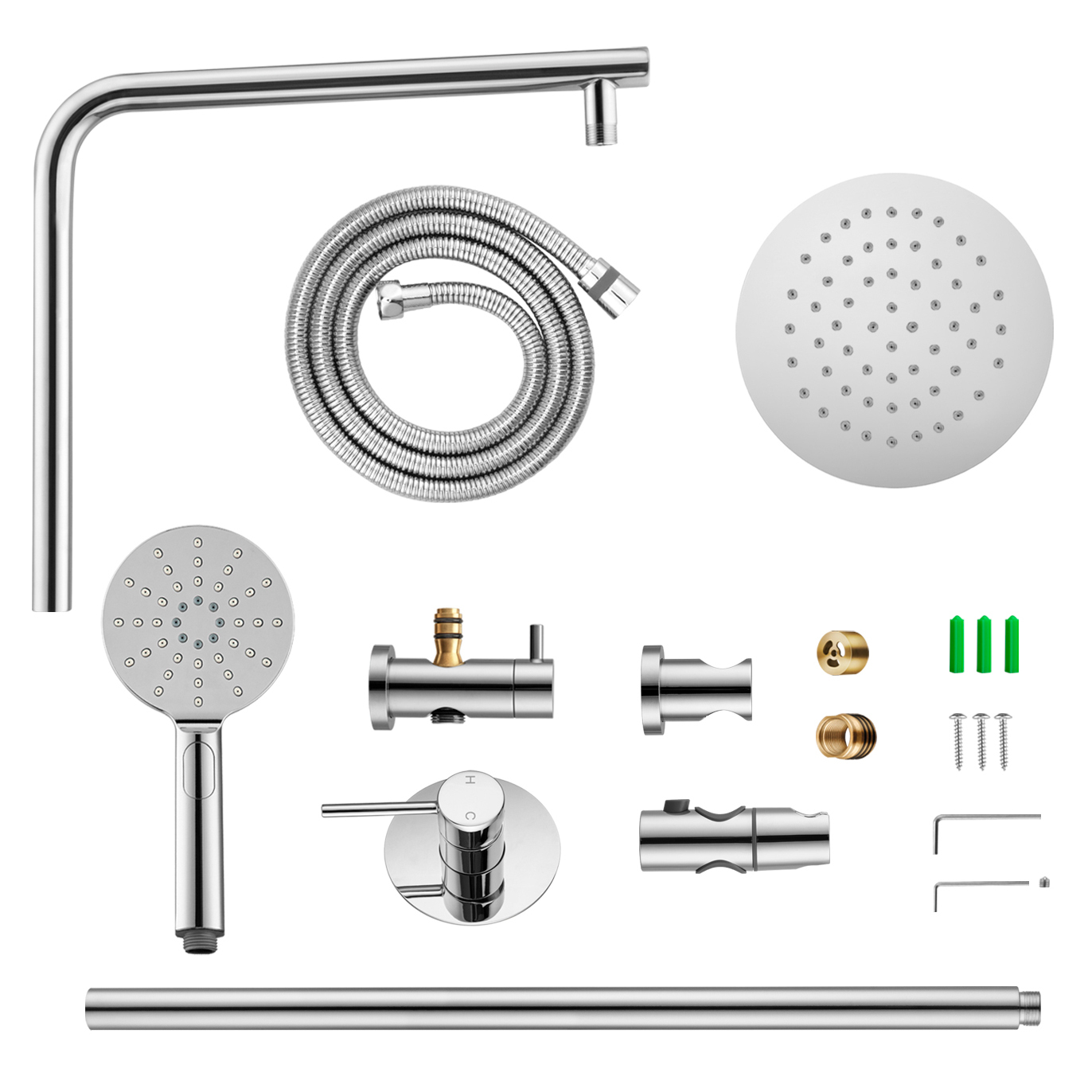 Mikolaj Twin Shower Mixer Set
