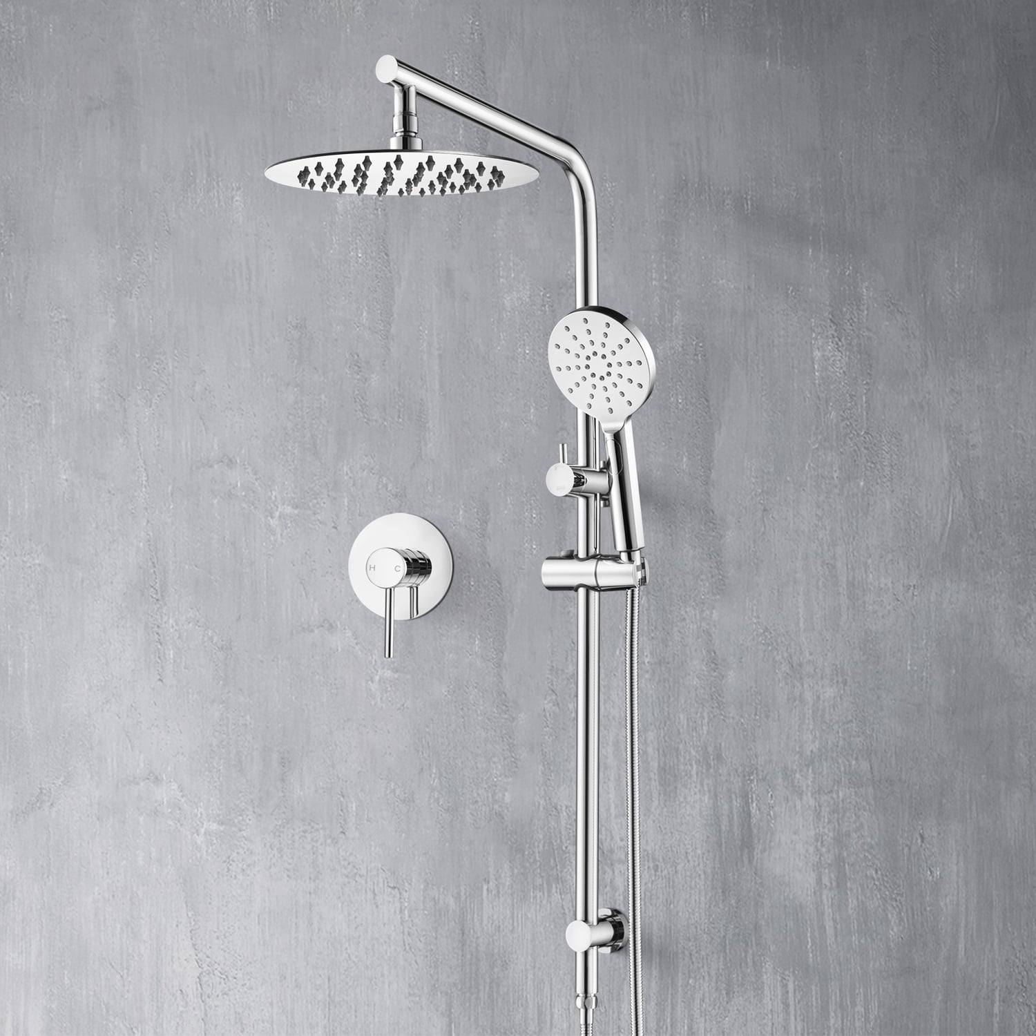 Mikolaj Twin Shower Mixer Set