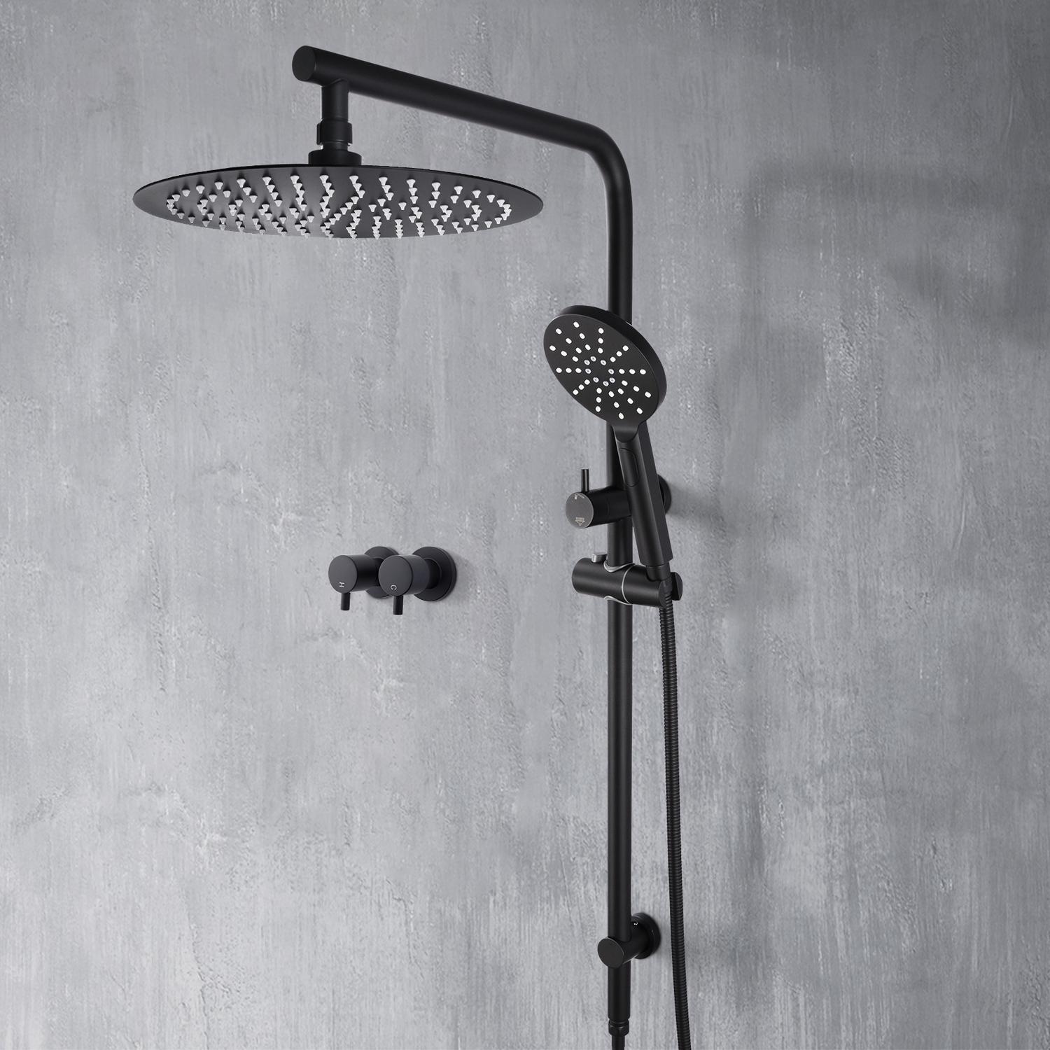 Fletcher Twin Shower Tap Set