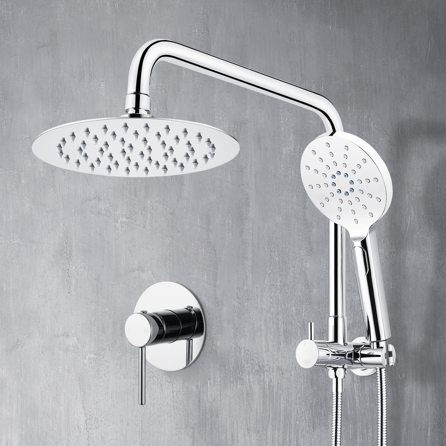 Suri Short Twin Shower Mixer Set