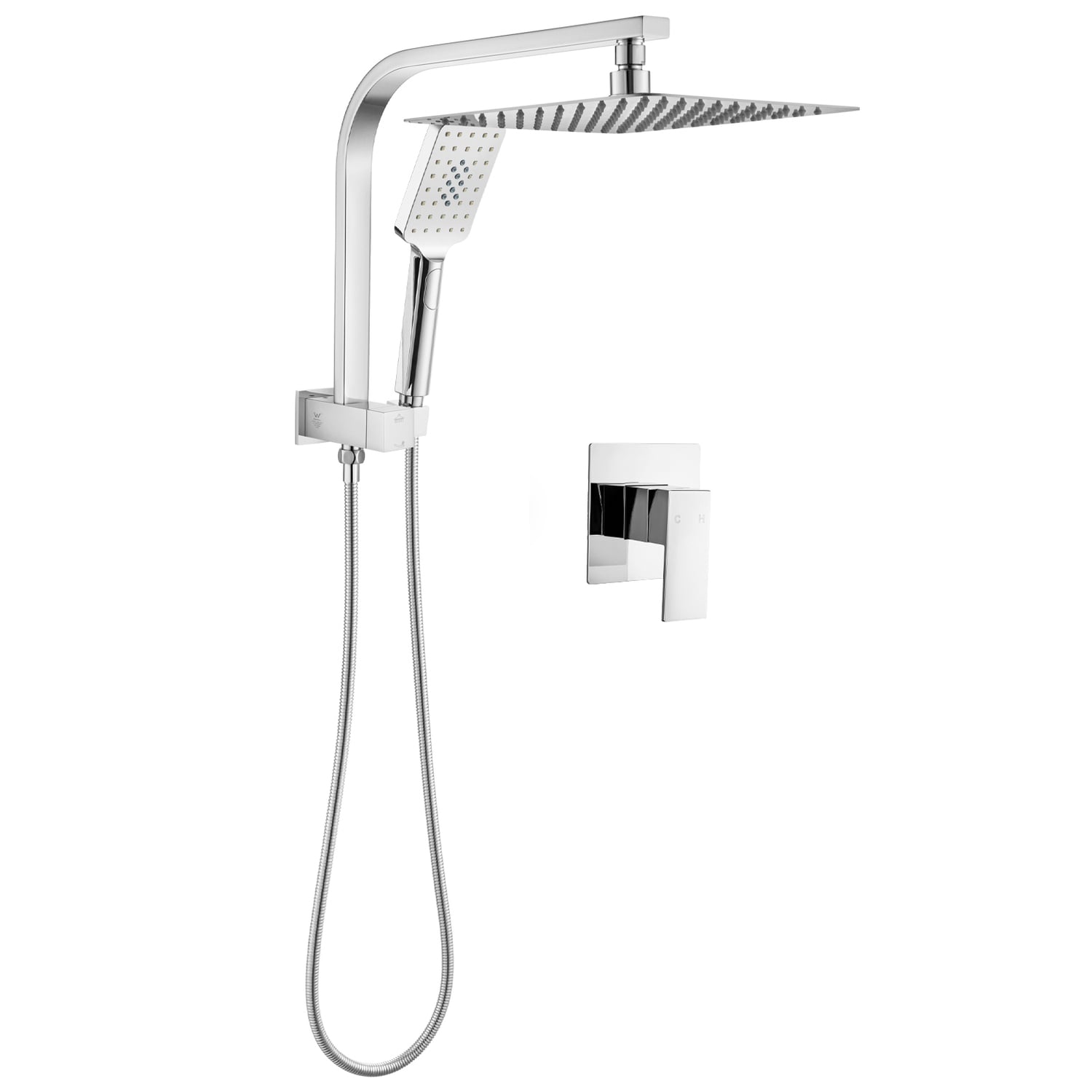 Alessandro Short Twin Shower Mixer Set