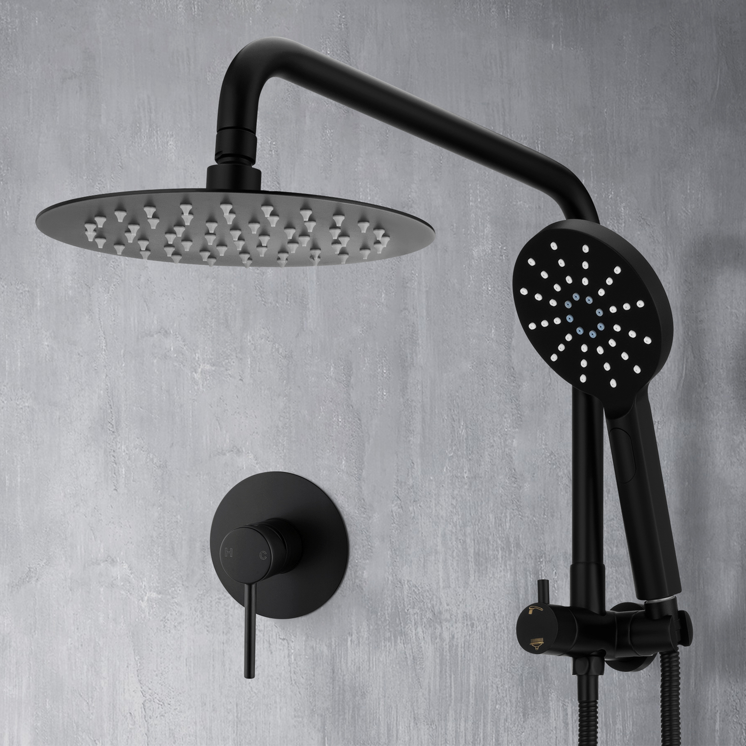 Suri Short Twin Shower Mixer Set