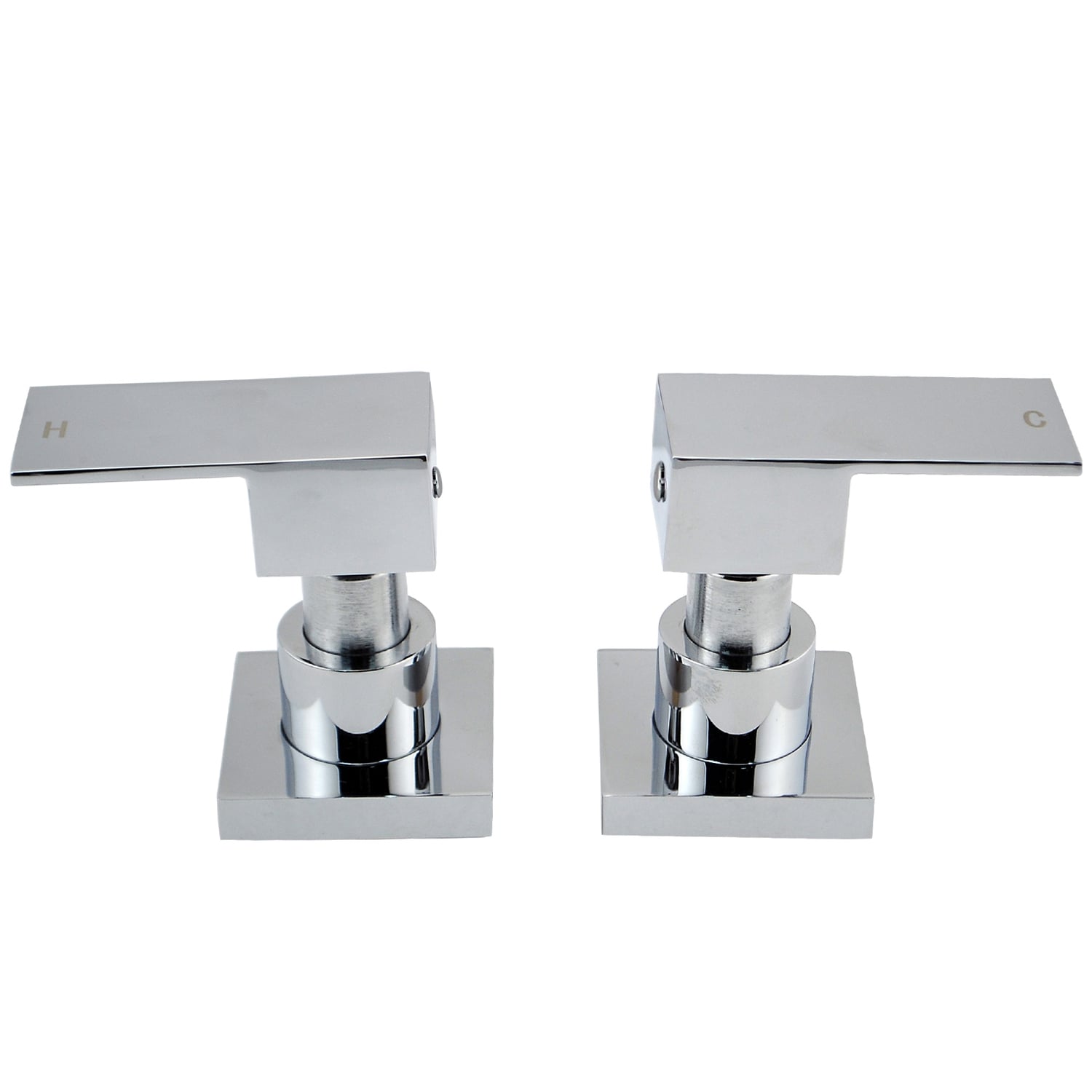 Alessandro Short Twin Shower Tap Set