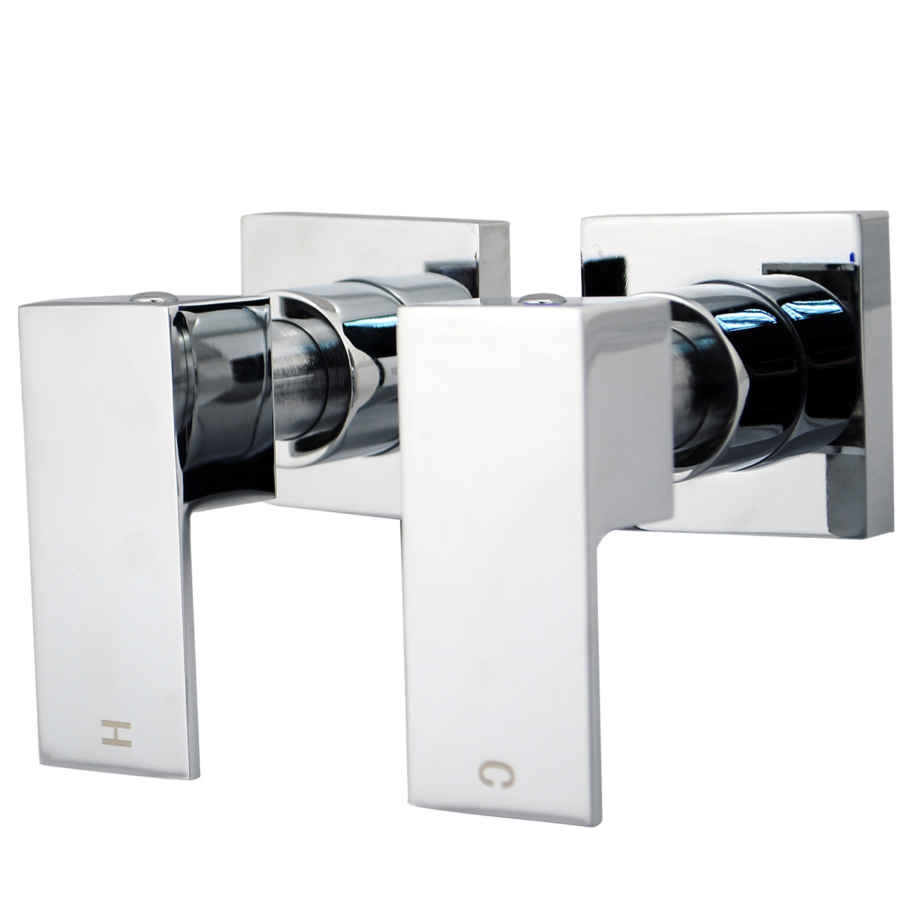 Alessandro Short Twin Shower Tap Set