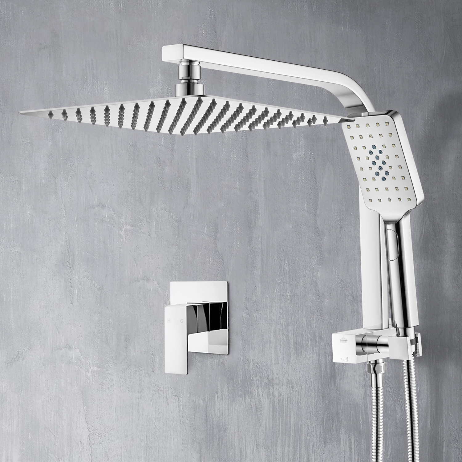 Alessandro Short Twin Shower Mixer Set