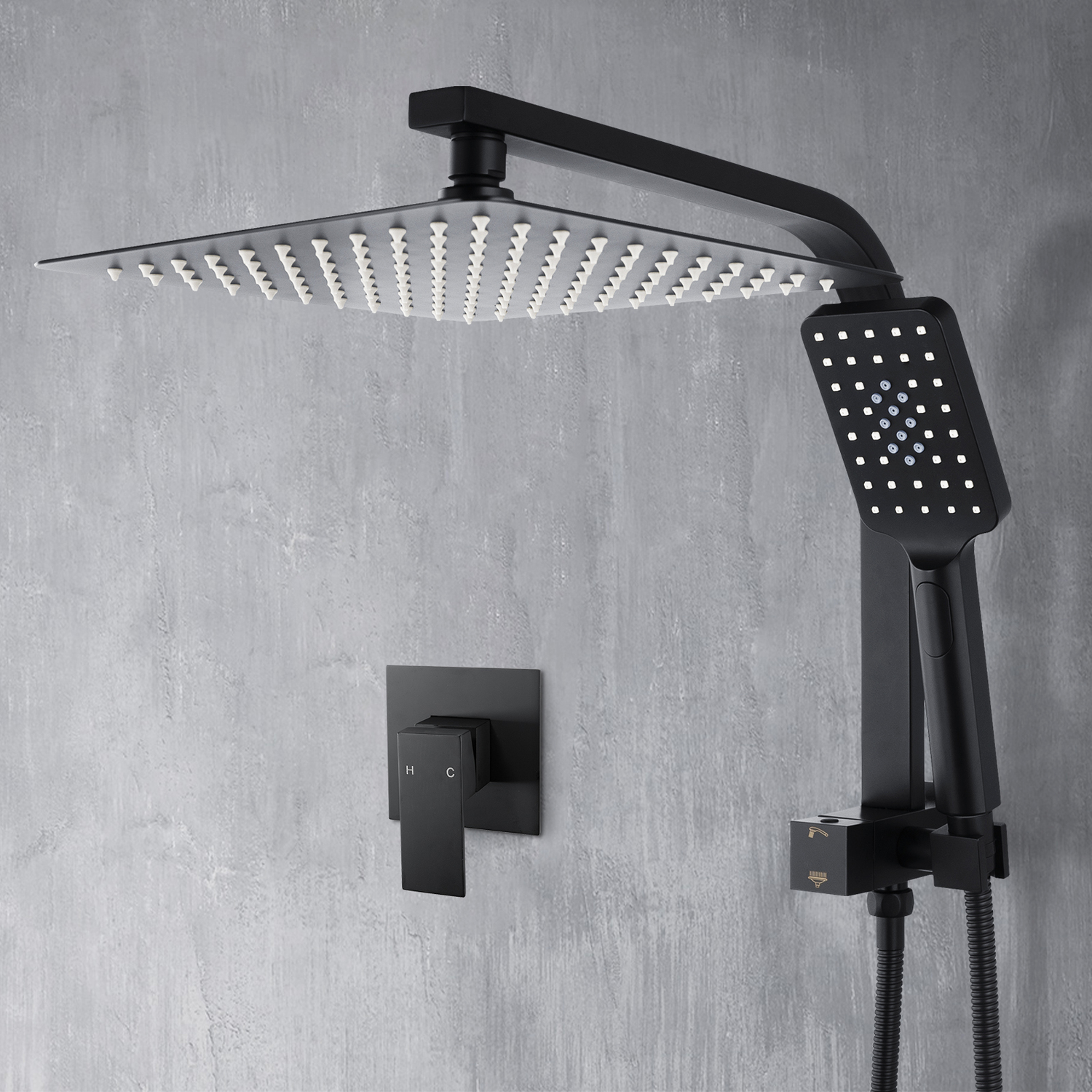 Alessandro Short Twin Shower Mixer Set