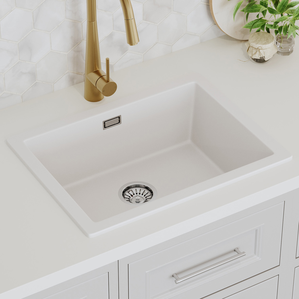 600mm Single Kitchen Sink with Drainer