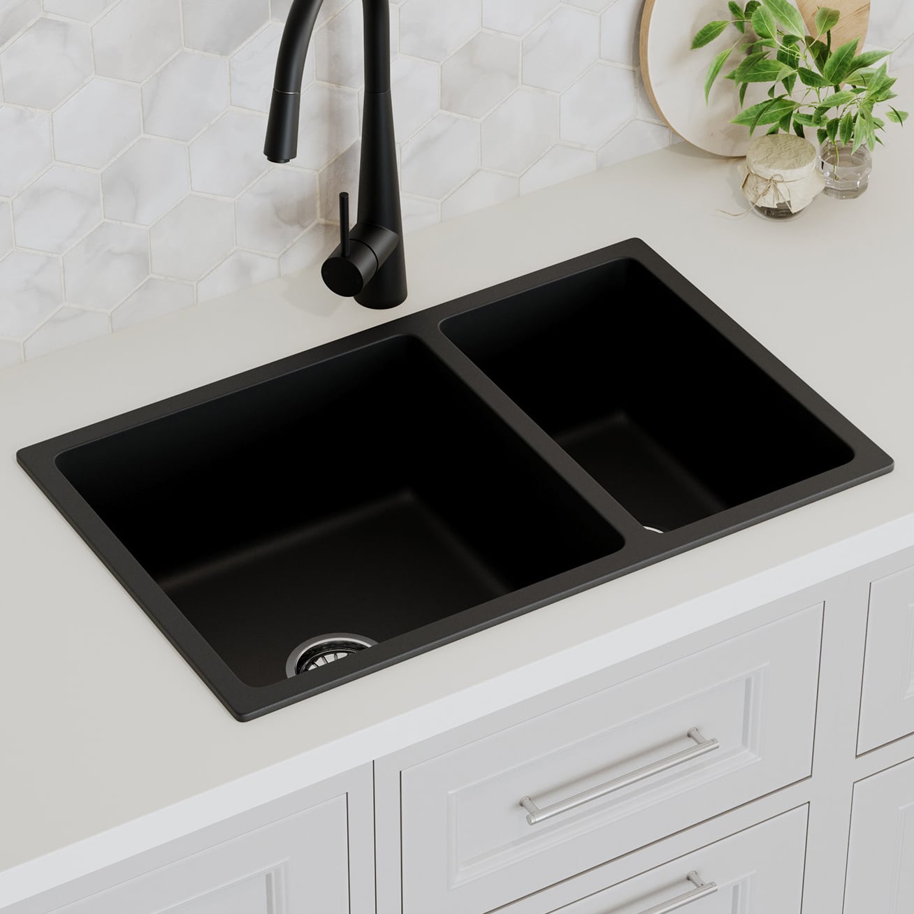Whittle Granite Double Kitchen Sink